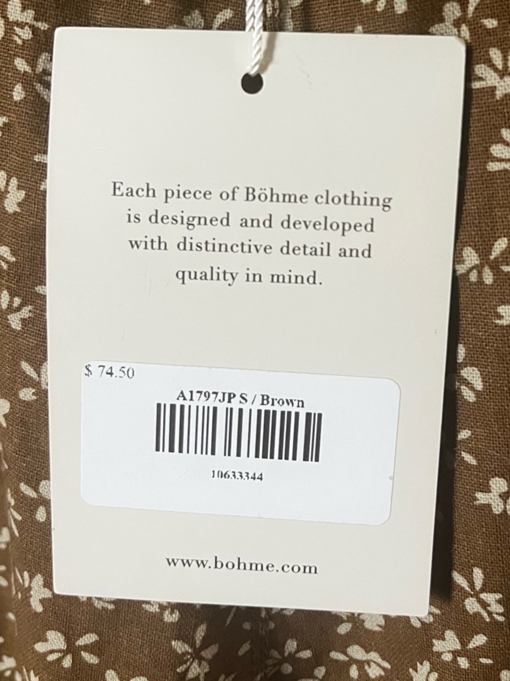 100% cotton Böhme Utility Jumpsuit with Wide adjustable Straps and pockets - Picture 7 of 11